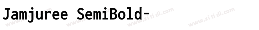 Jamjuree SemiBold字体转换